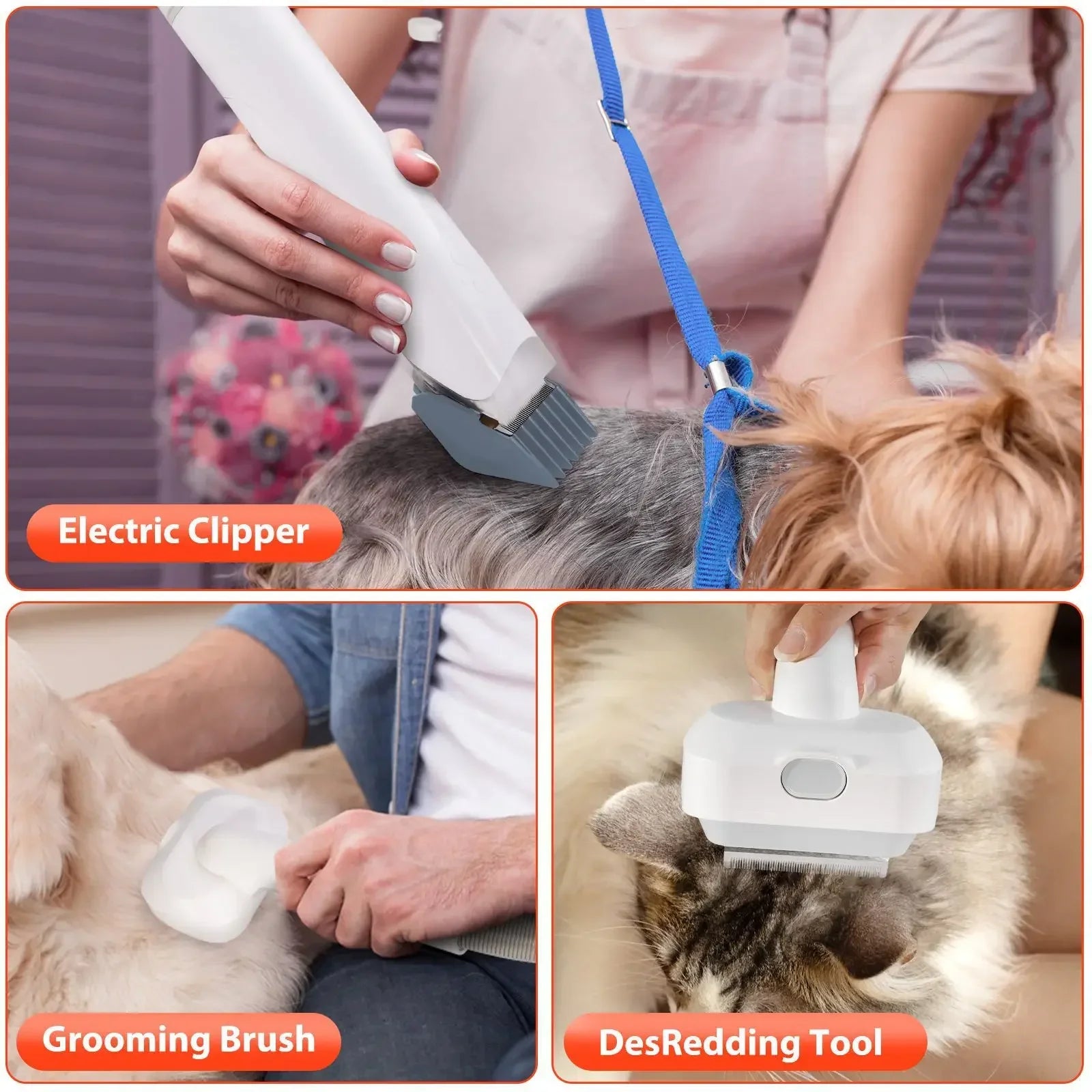 6 In 1 Pet Grooming Vacuum Kit
